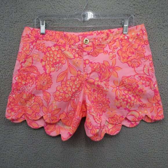 Lilly Pulitzer NWT Buttercup Stretch Shorts Days Bloom Mandevilla Baby sz 8 - Picture 5 of 5